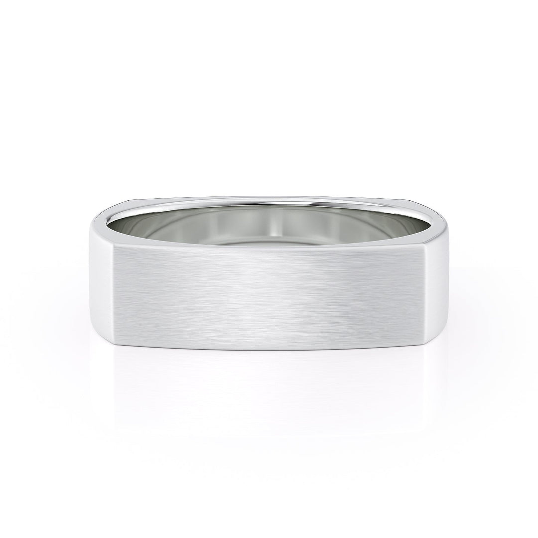 The Leo Wedding band #material_white