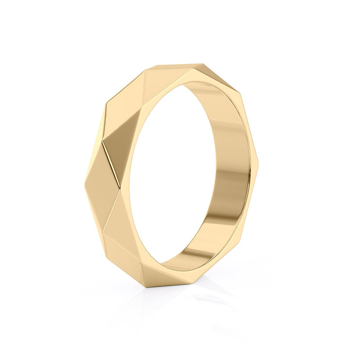 The Levi Wedding band #material_gold