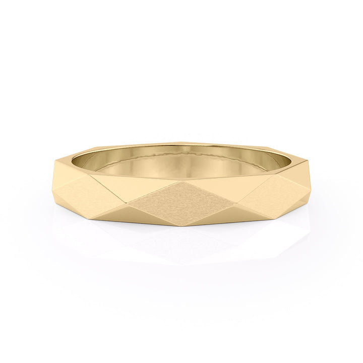 The Levi Wedding band #material_gold