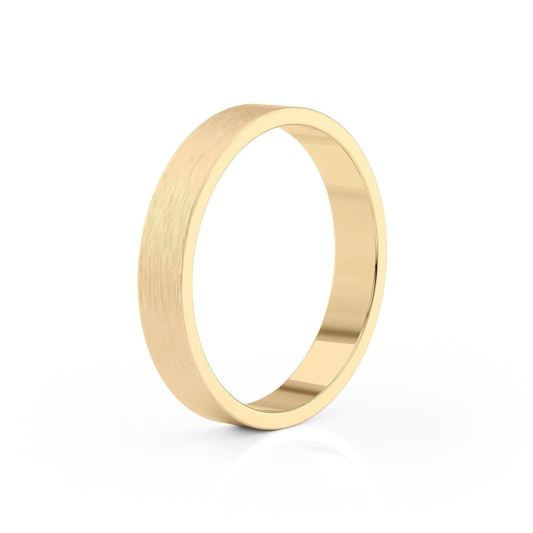 The Liam Wedding Bands Matte 14K Gold#material_14k-gold