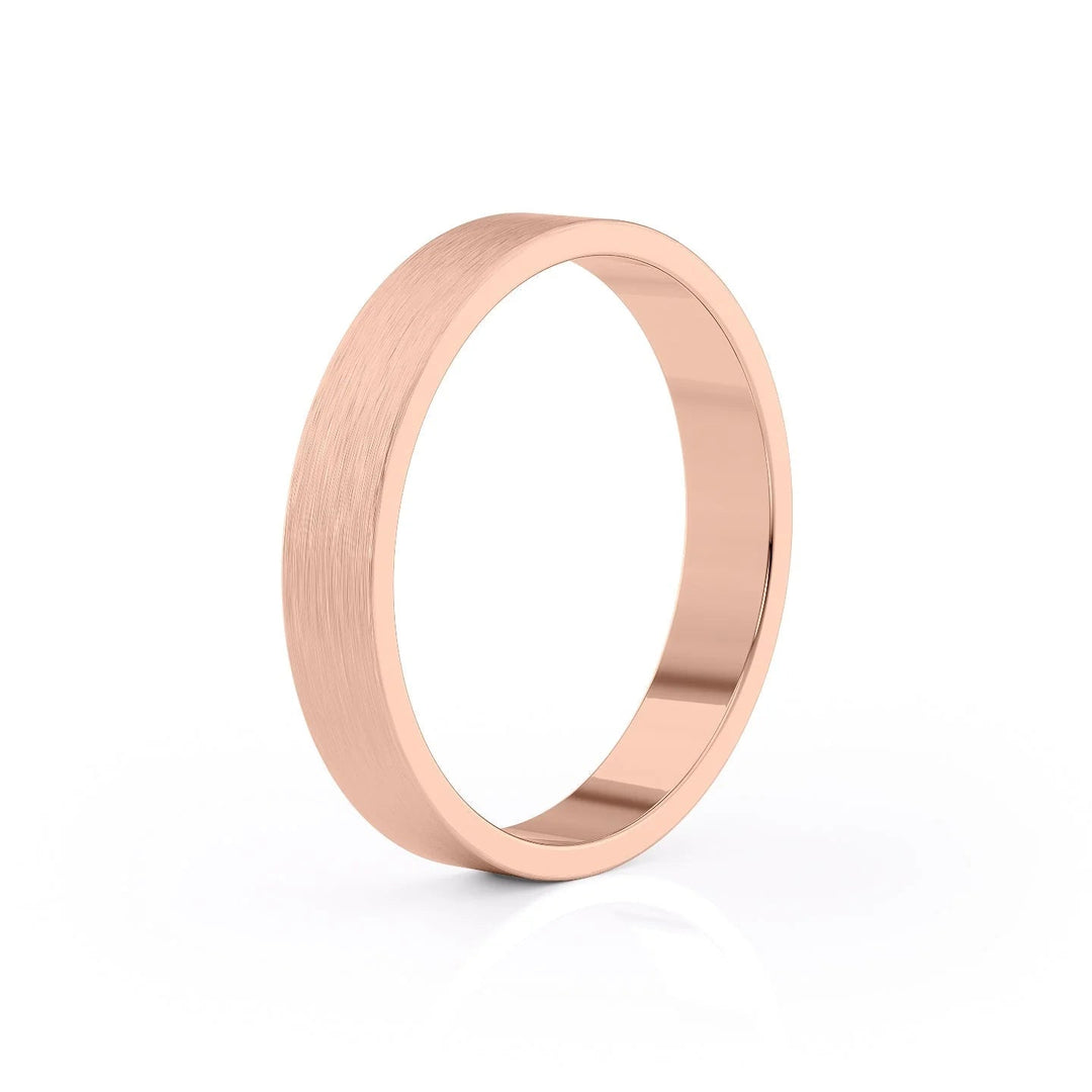 The Liam Wedding Bands Matte 14K Rose#material_14k-rose