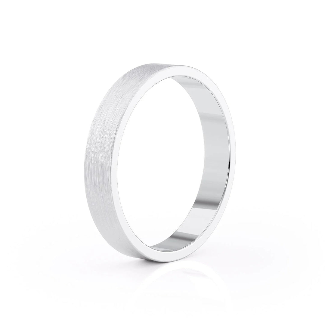 The Liam Wedding Bands Matte 14K White#material_14k-white