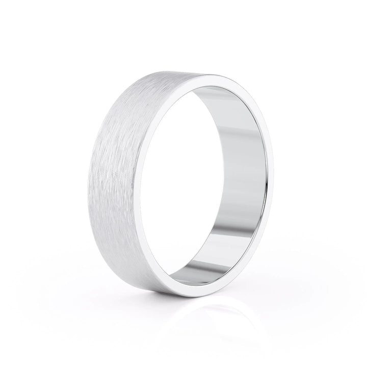 The Liam Wedding Bands Matte 18K White#material_18k-white