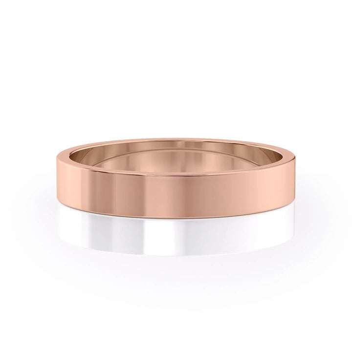 The Liam Wedding Bands Polished 14K Rose#material_14k-rose