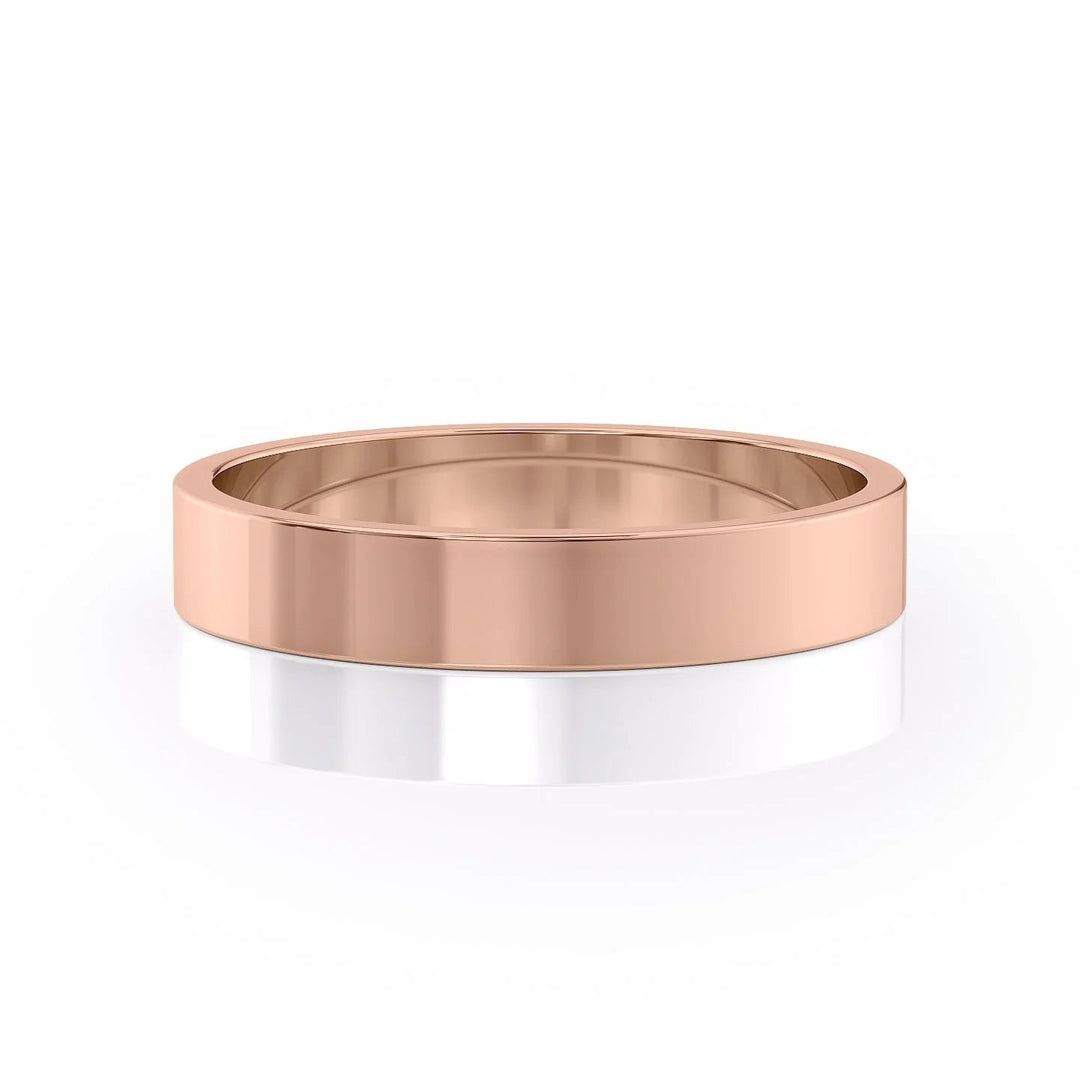 The Liam Wedding Bands Polished 18K Rose#material_18k-rose