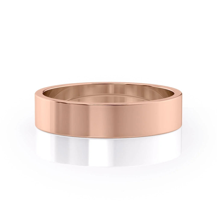 The Liam Wedding Bands Polished 14K Rose#material_14k-rose