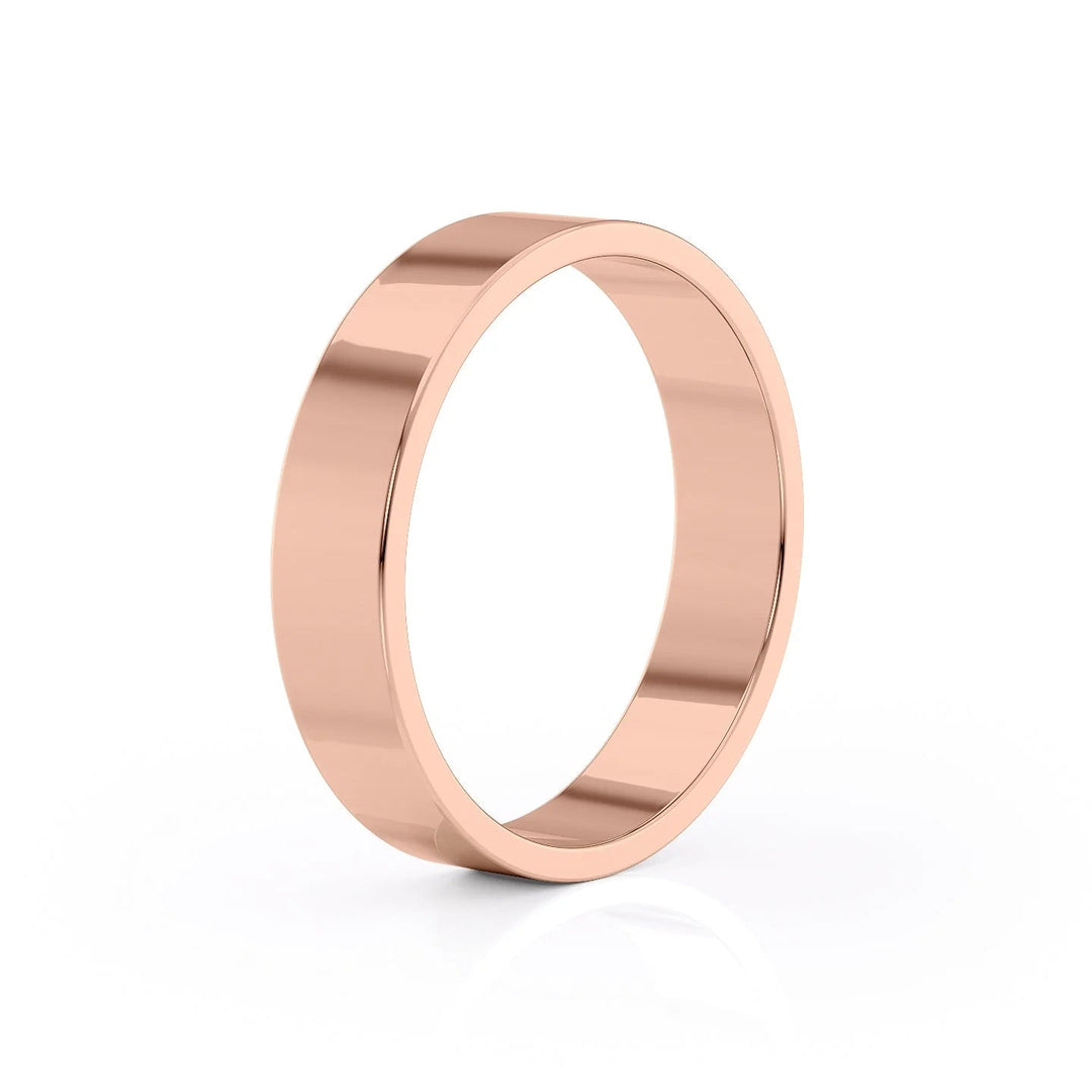 The Liam Wedding Bands Polished 14K Rose#material_14k-rose