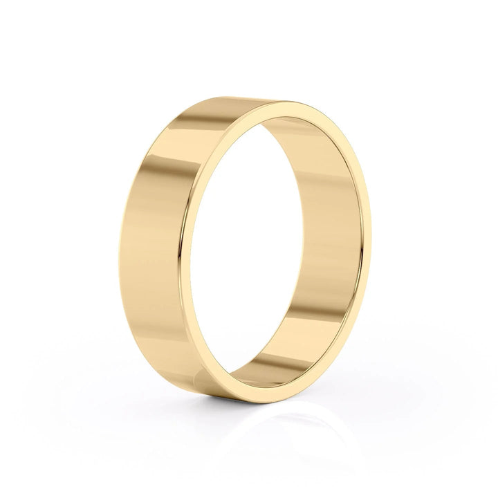 The Liam Wedding Bands Polished 14K Gold#material_14k-gold