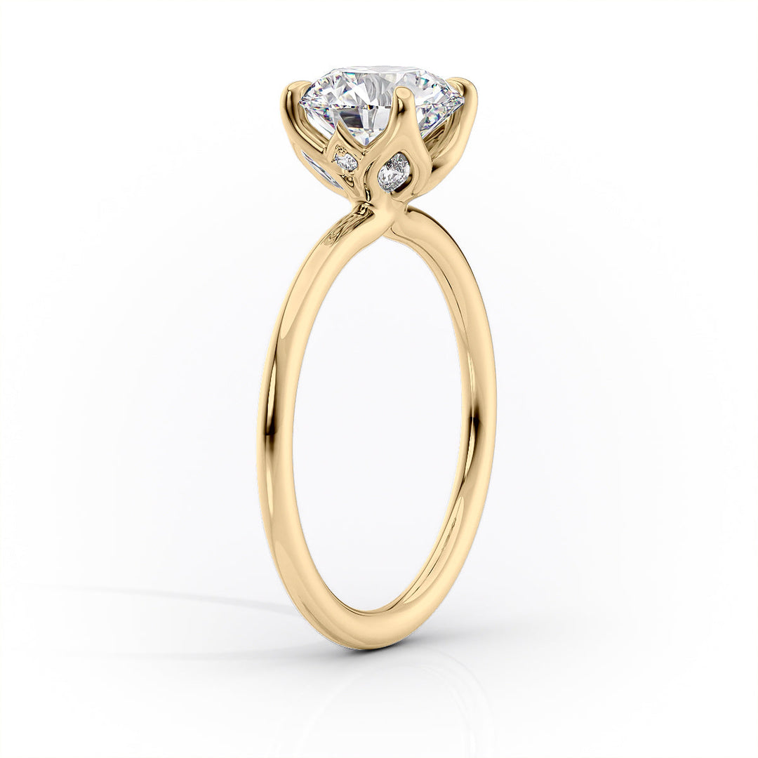 The Luisa Set With A Marquise Solitaire Moissanite 1.5 Carat 14K Gold#material_14k-gold