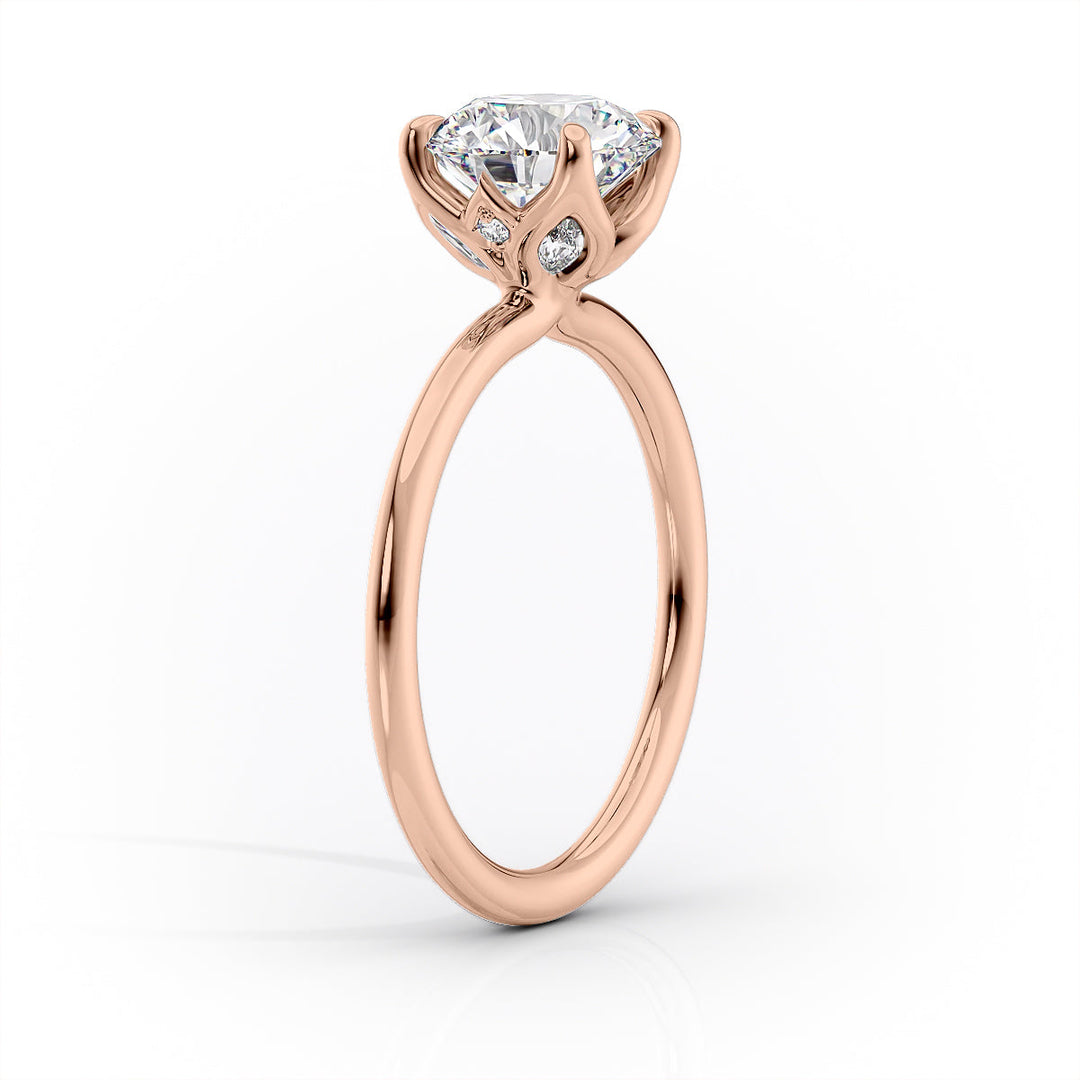 The Luisa Set With A Marquise Solitaire Moissanite 1.5 Carat 14K Rose#material_14k-rose