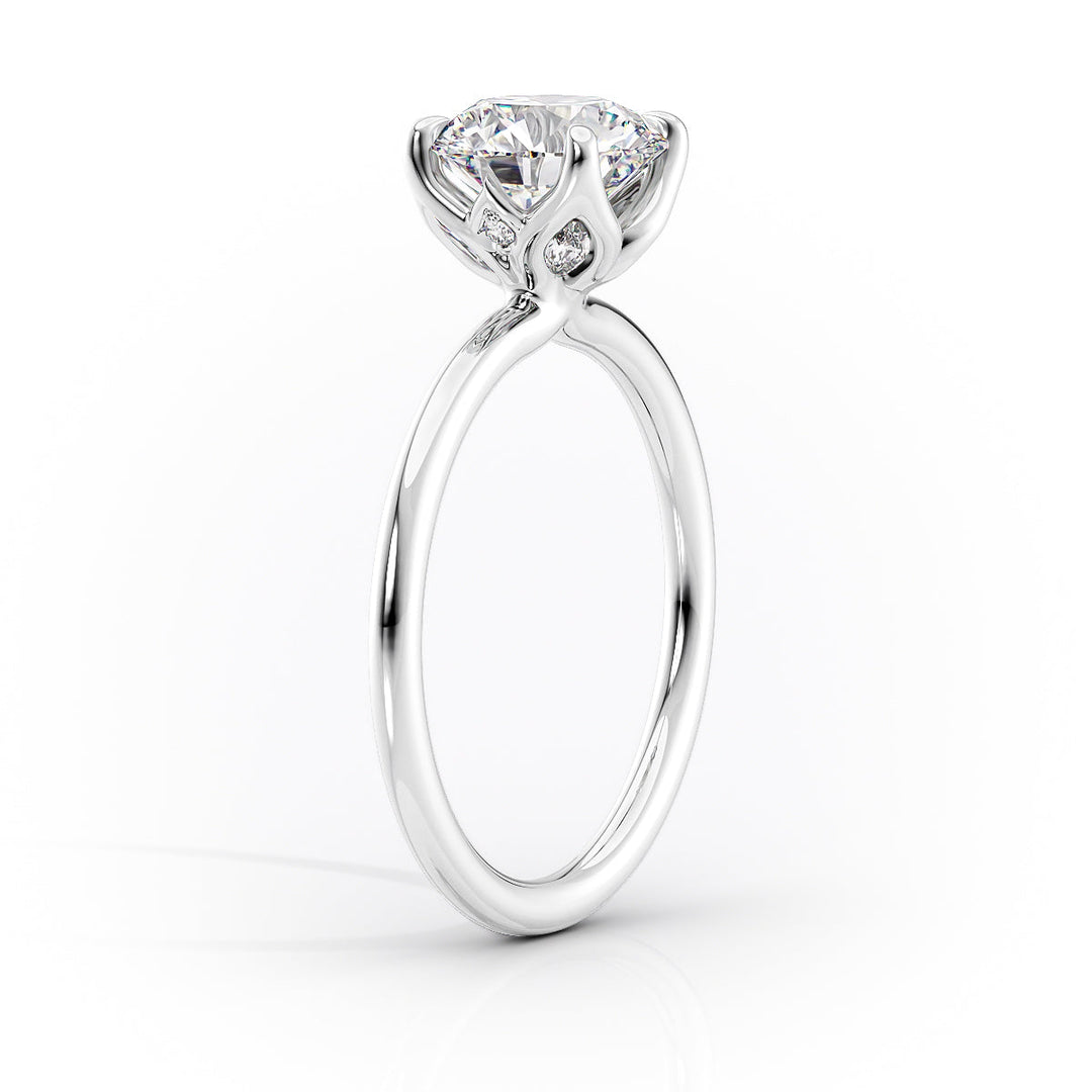 The Luisa Set With A Marquise Solitaire Moissanite 1.5 Carat 18K White#material_18k-white