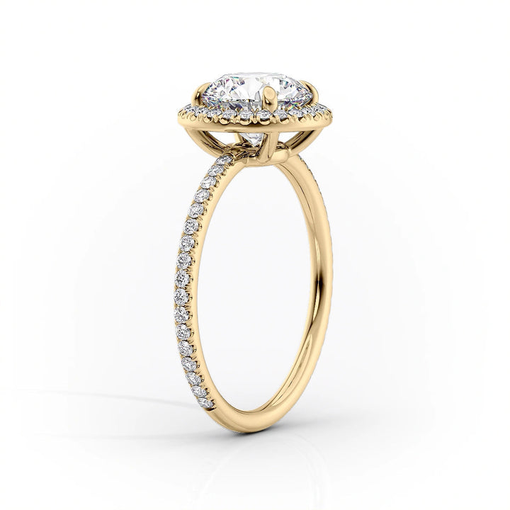 The Madelyn Set With Oval Pave Lab Diamond 1.5 Carat 18K Gold#material_18k-gold