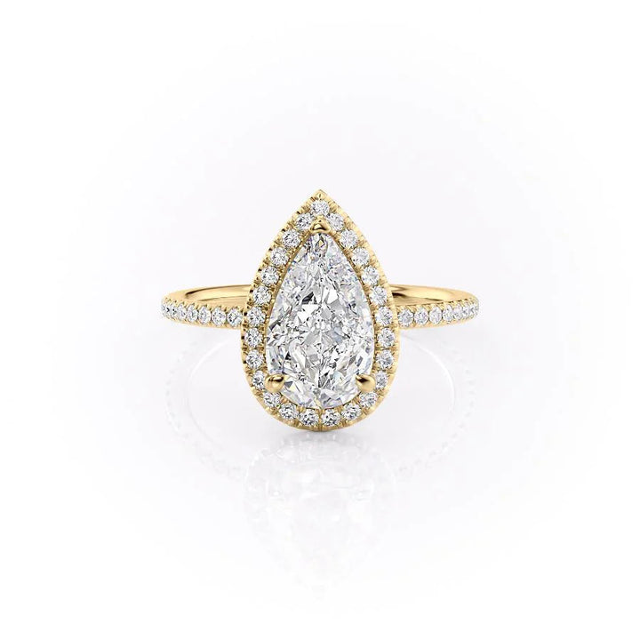 The Madelyn Set With Pear Pave Lab Diamond 1 Carat 18K Gold#material_18k-gold