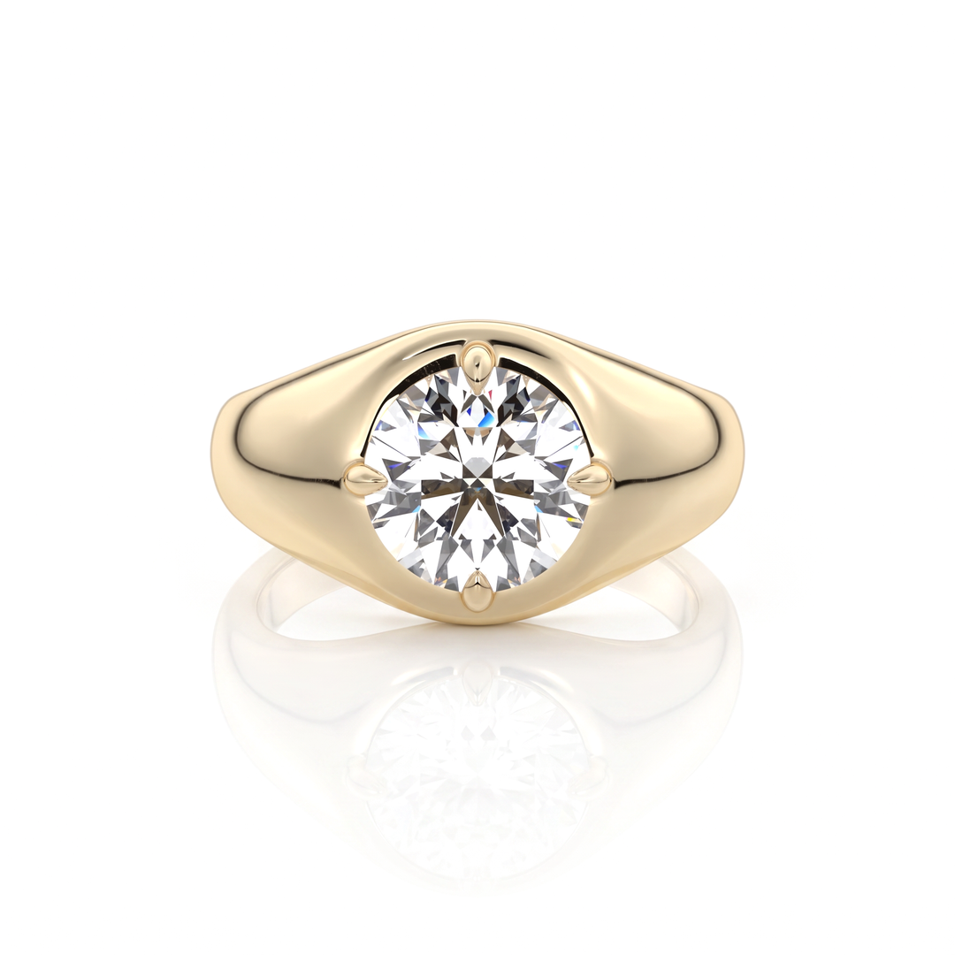 The Manon Set With An Emerald Lab Diamond #material_gold