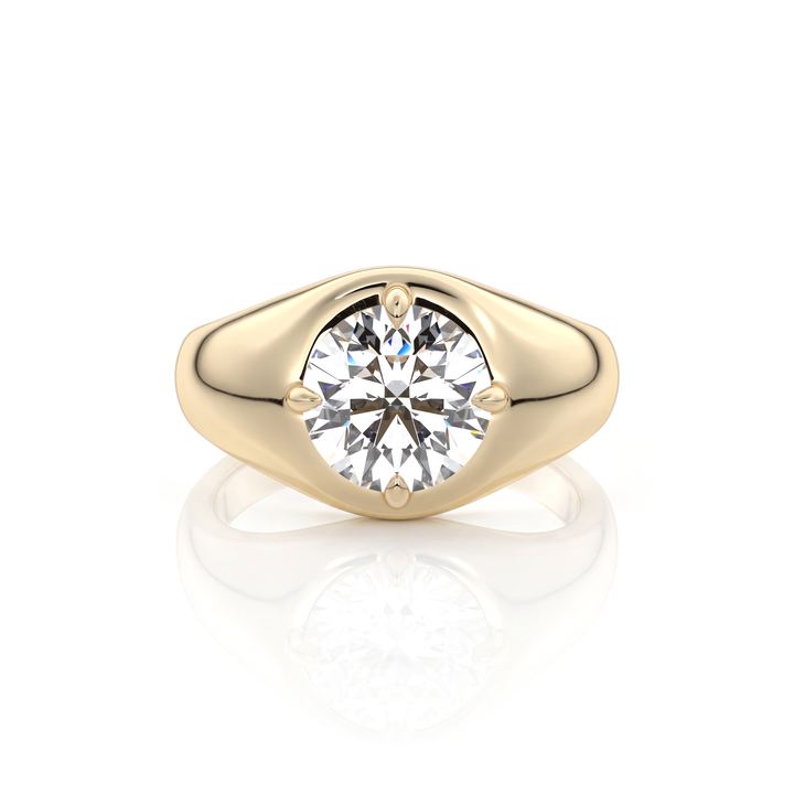 The Manon Set With An Emerald Lab Diamond #material_gold