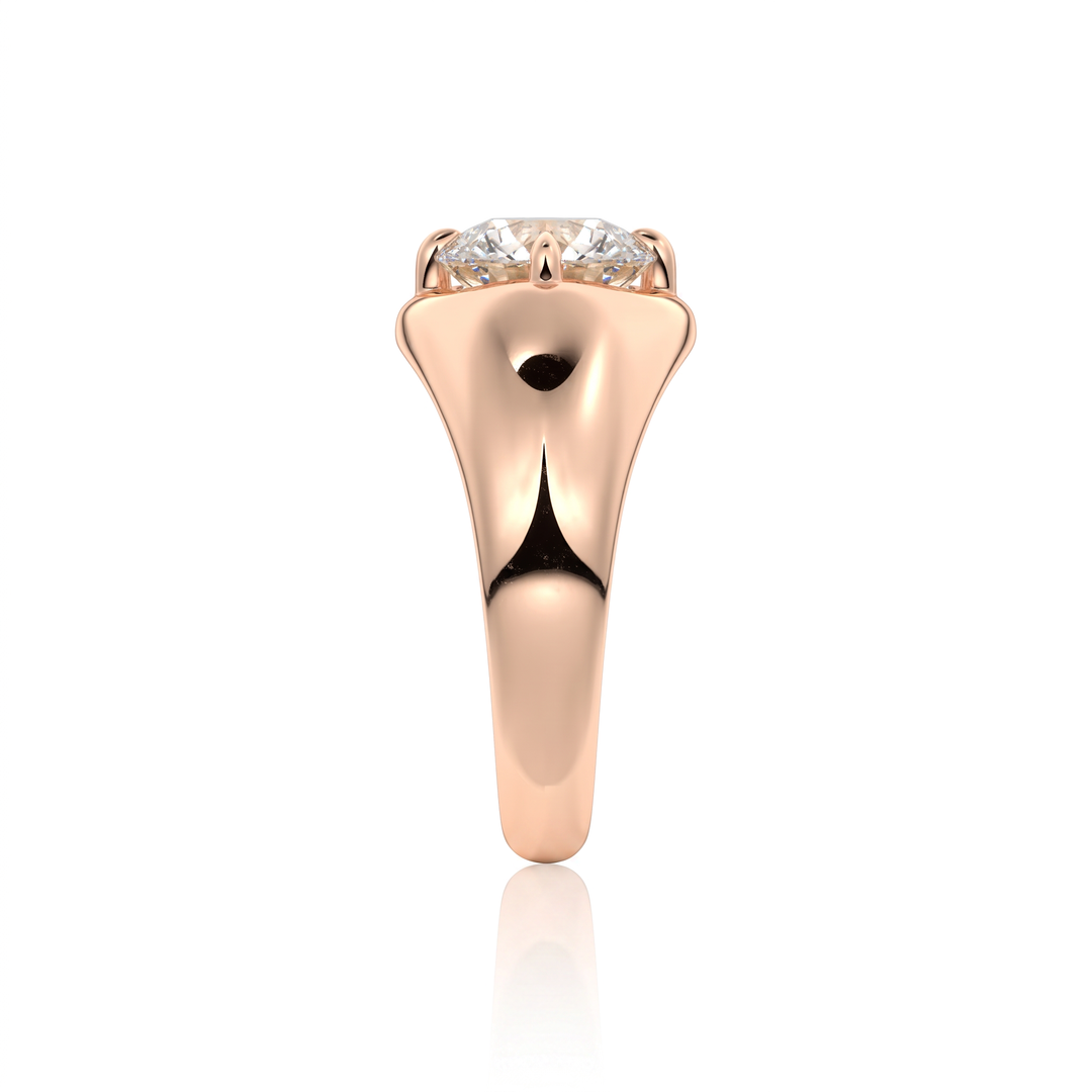 The Manon Set With An Emerald Lab Diamond #material_rose