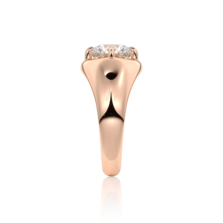 The Manon Set With An Emerald Lab Diamond #material_rose
