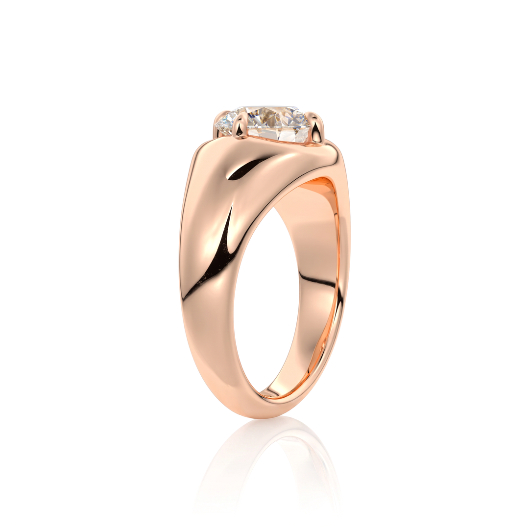 The Manon Set With An Emerald Lab Diamond #material_rose