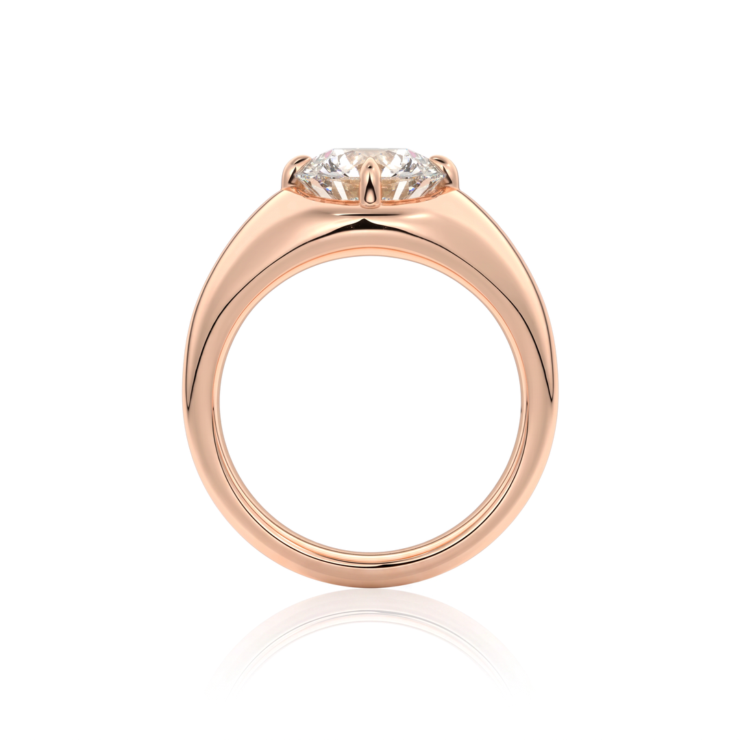 The Manon Set With An Emerald Lab Diamond #material_rose