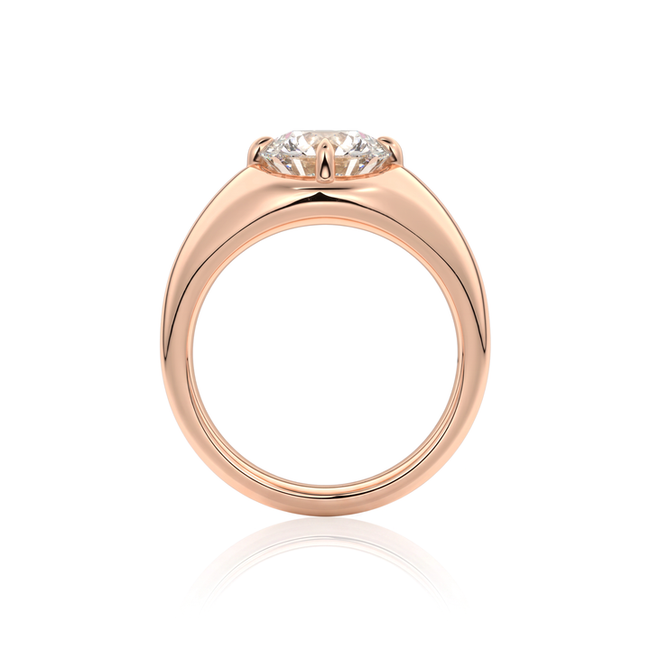 The Manon Set With An Emerald Lab Diamond #material_rose