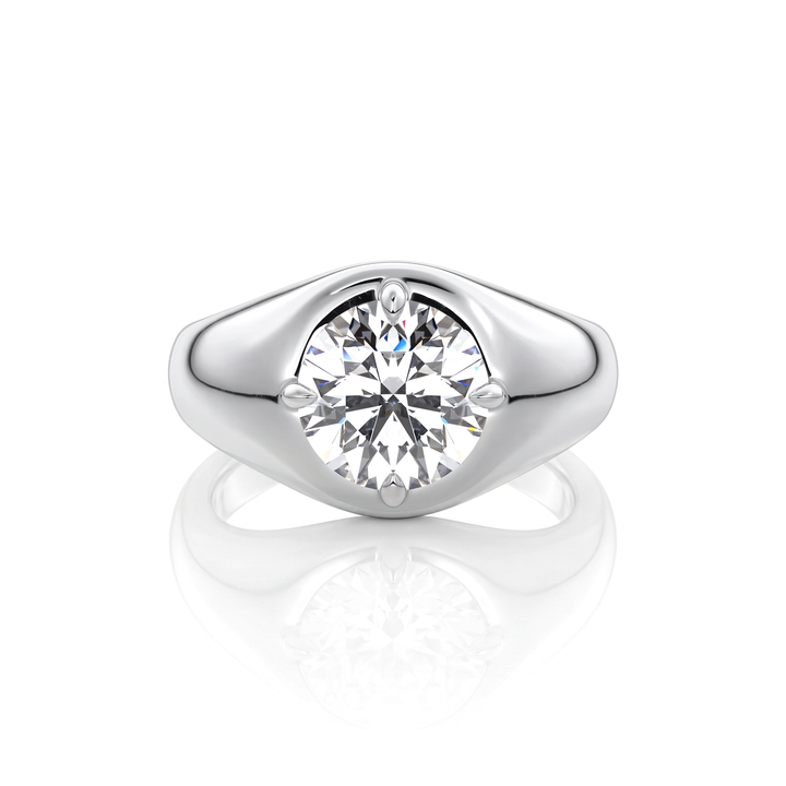 The Manon Set With An Emerald Lab Diamond #material_white