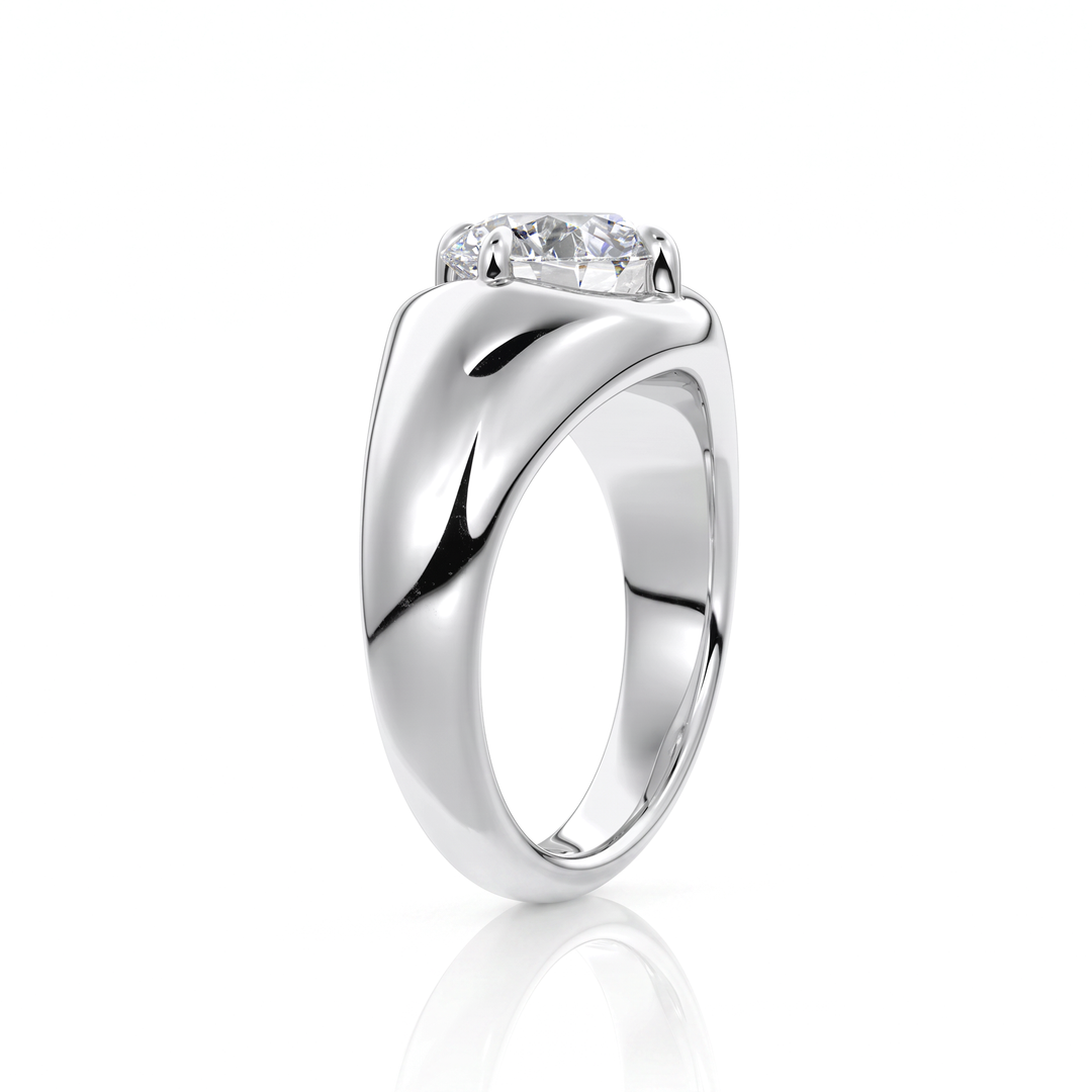 The Manon Set With An Emerald Lab Diamond #material_white