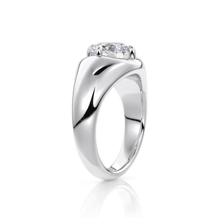 The Manon Set With An Emerald Lab Diamond #material_white