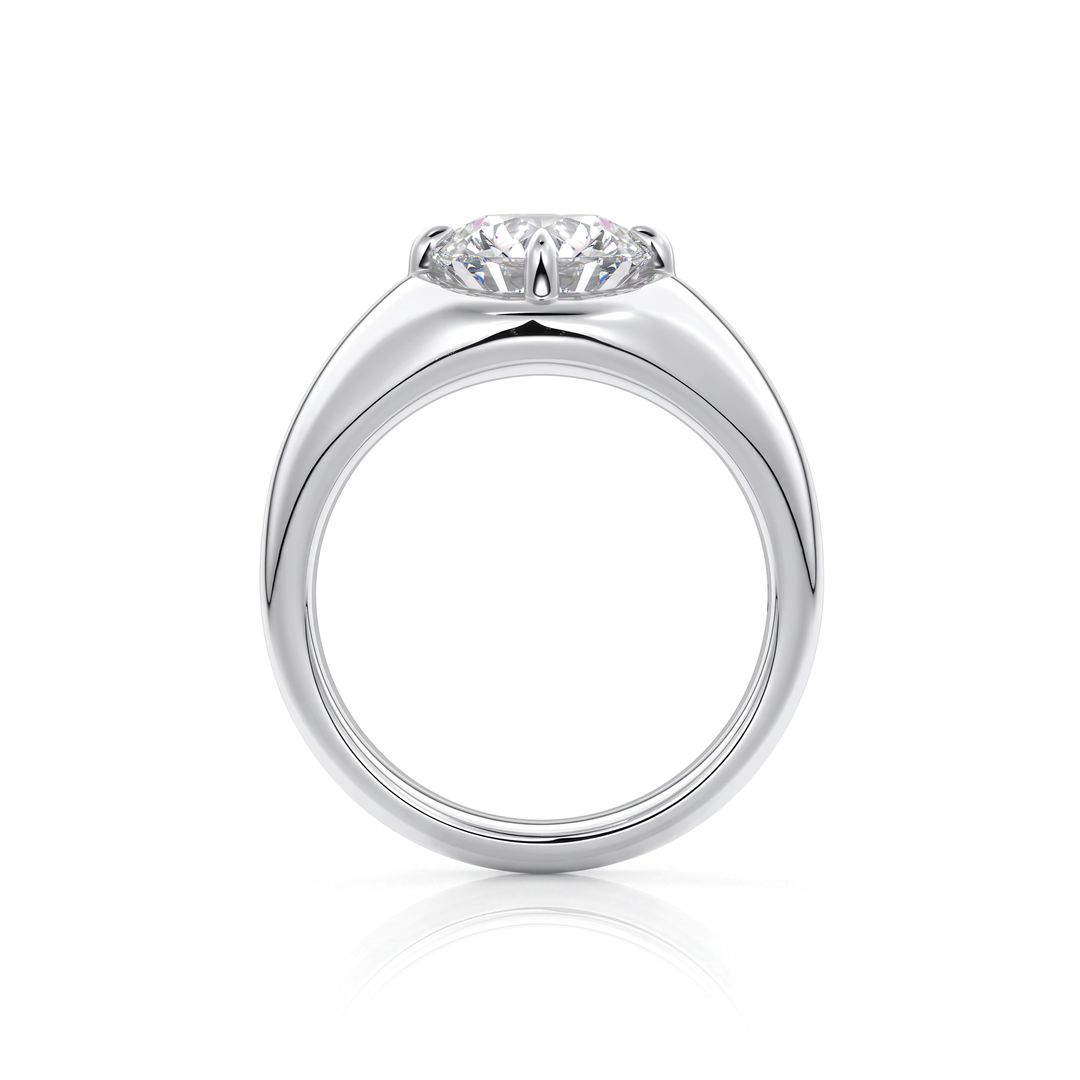The Manon Set With An Emerald Lab Diamond #material_white