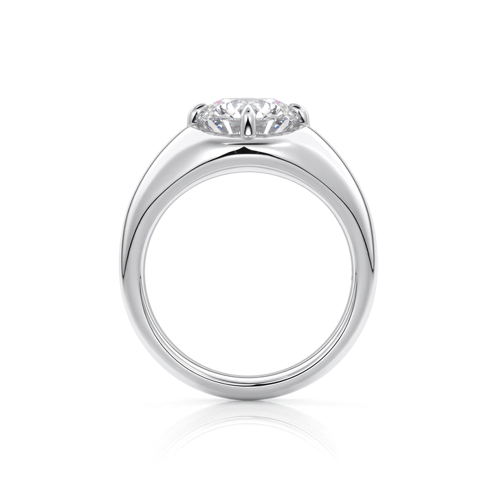 The Manon Set With An Emerald Lab Diamond #material_white