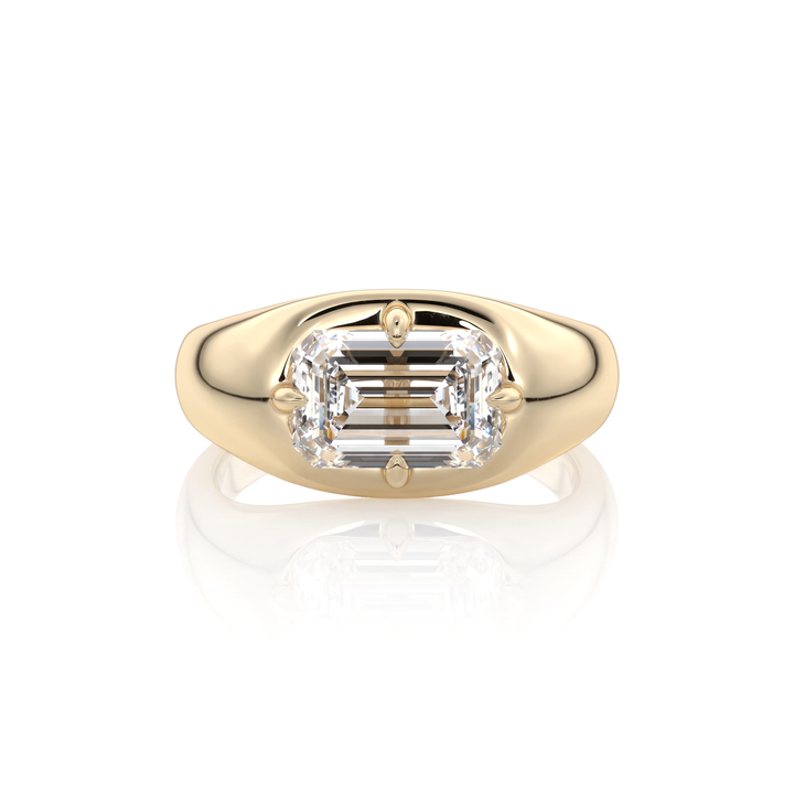 The Manon Set With An Emerald Lab Diamond #material_gold