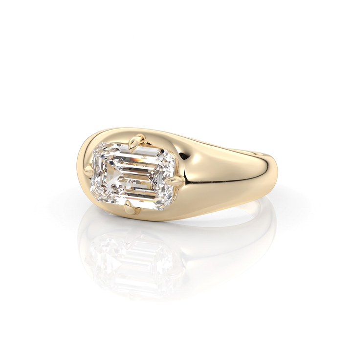 The Manon Set With An Emerald Lab Diamond #material_gold