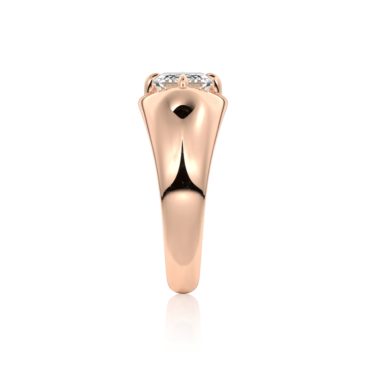 The Manon Set With An Emerald Lab Diamond #material_rose