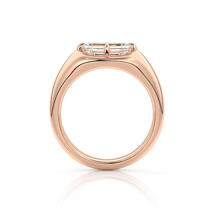 The Manon Set With An Emerald Lab Diamond #material_rose