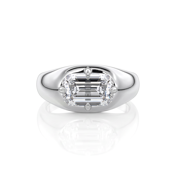 The Manon Set With An Emerald Lab Diamond #material_white