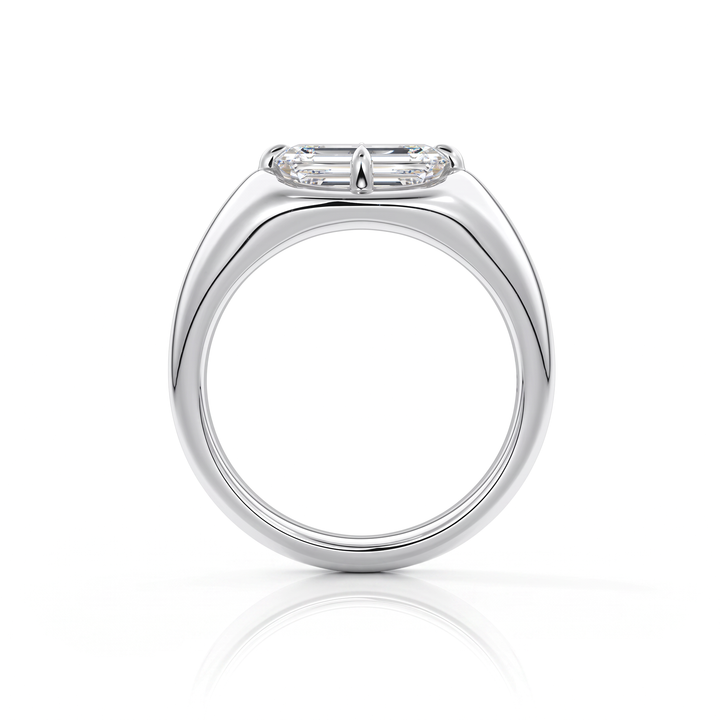 The Manon Set With An Emerald Lab Diamond #material_white