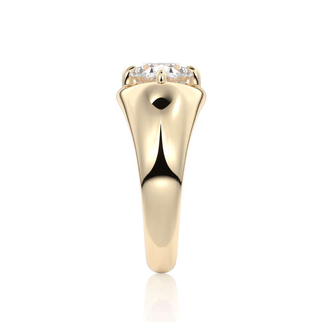 The Manon Set With An Oval Lab Diamond #material_gold