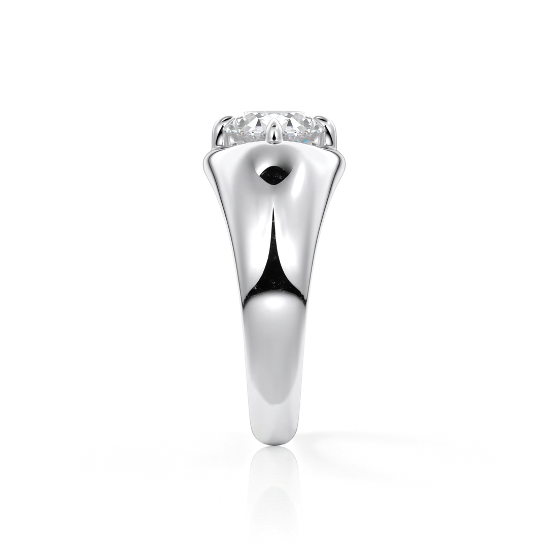 The Manon Set With An Oval Lab Diamond #material_white