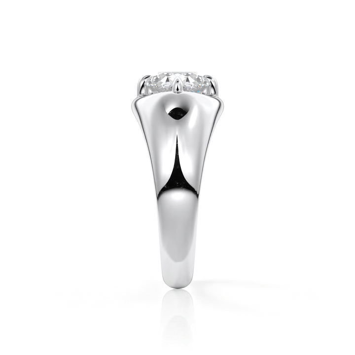 The Manon Set With An Oval Lab Diamond #material_white
