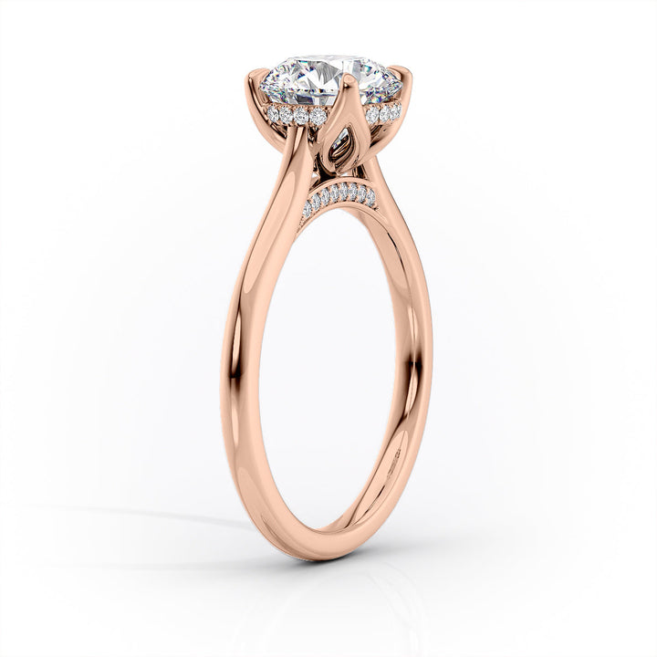 The Maren Set With A Pear Lab Diamond#material_rose