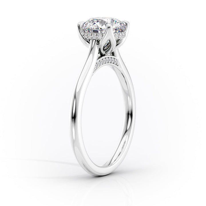 The Maren Set With A Pear Lab Diamond#material_white