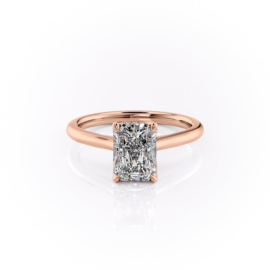 The Maren Set With A Radiant Lab Diamond-L'Amour Brilliance #material_rose