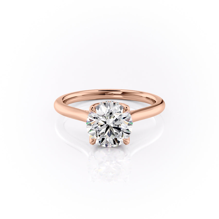 The Maren Set With A Round Lab Diamond-L'Amour Brilliance #material_rose