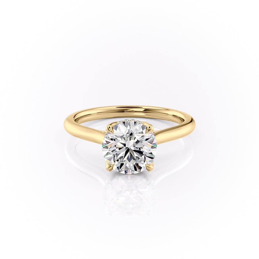 The Maren Set With A Round Lab Diamond-L'Amour Brilliance #material_gold