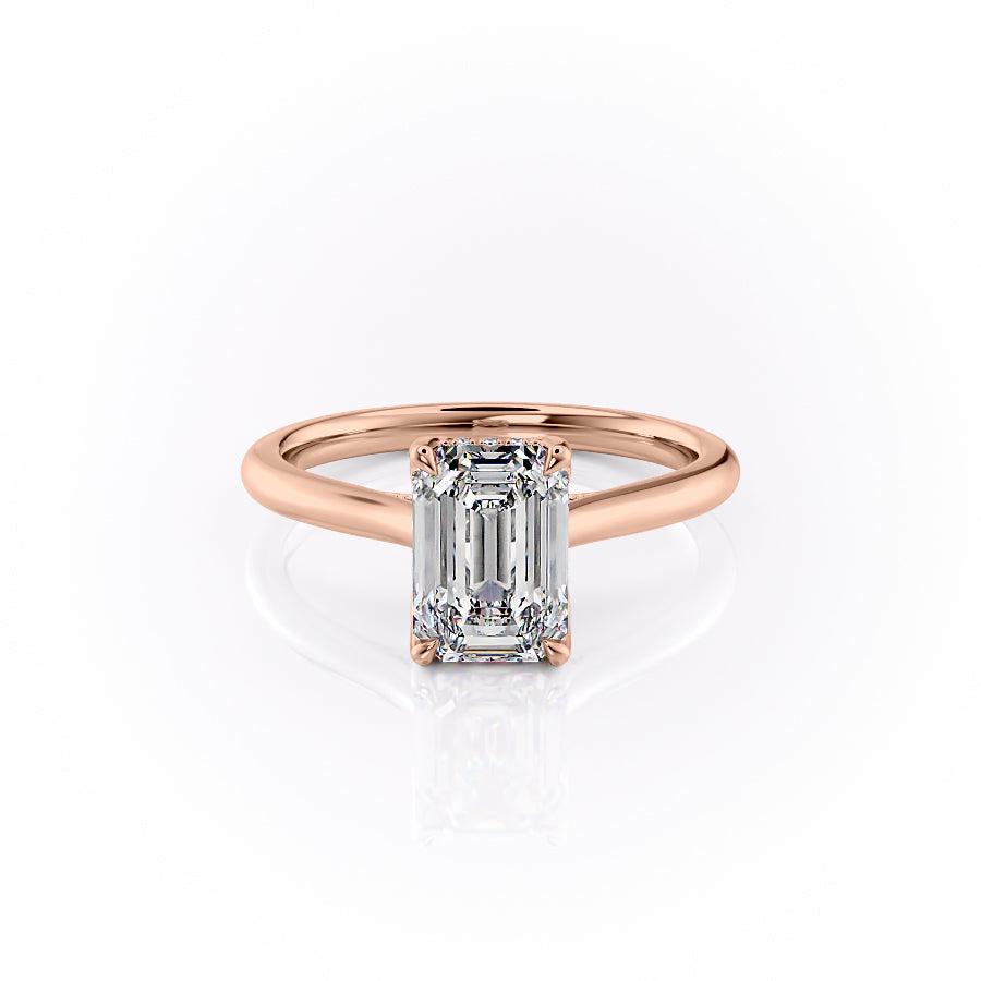 The Maren Set With An Emerald Lab Diamond-L'Amour Brilliance #material_rose