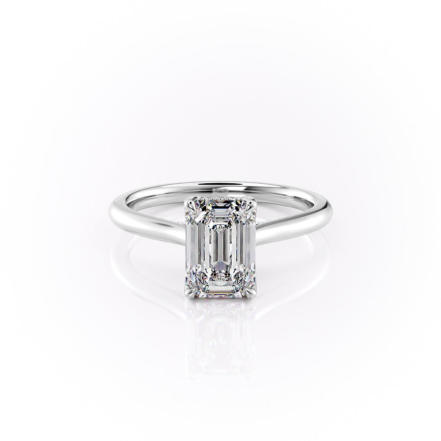 The Maren Set With An Emerald Lab Diamond-L'Amour Brilliance #material_white