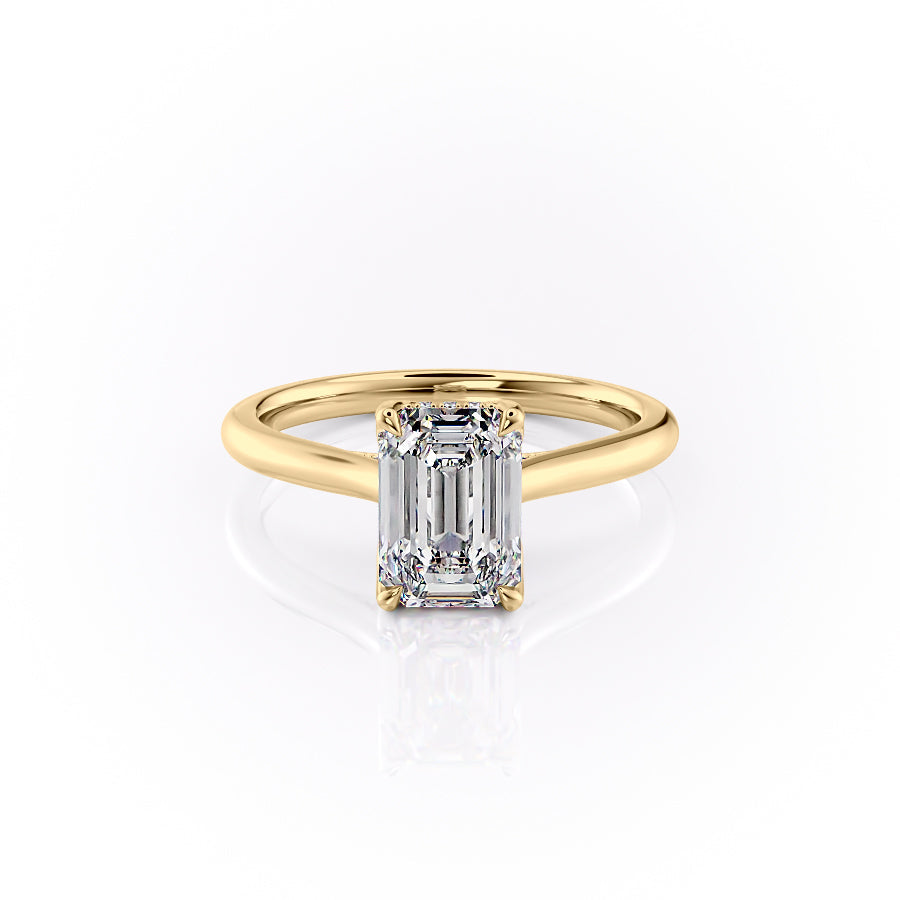 The Maren Set With An Emerald Lab Diamond-L'Amour Brilliance #material_gold