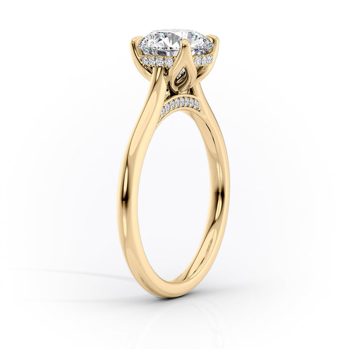 The Maren Set With An Emerald Lab Diamond#material_gold