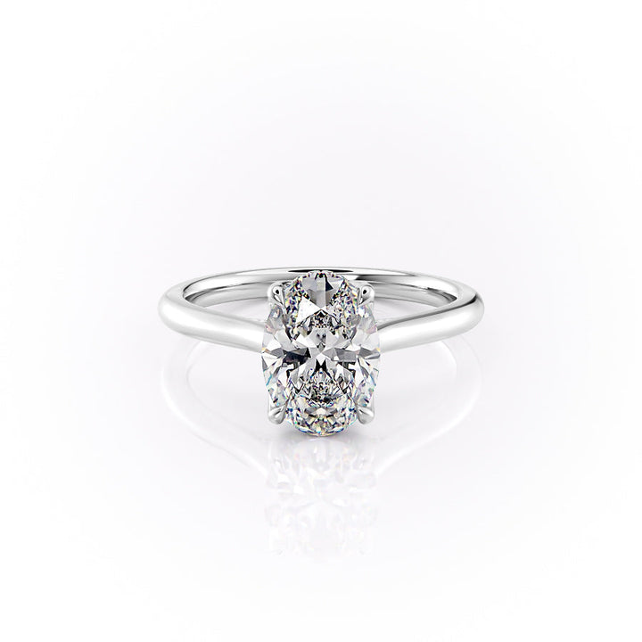 The Maren Set With An Oval Lab Diamond-L'Amour Brilliance #material_white