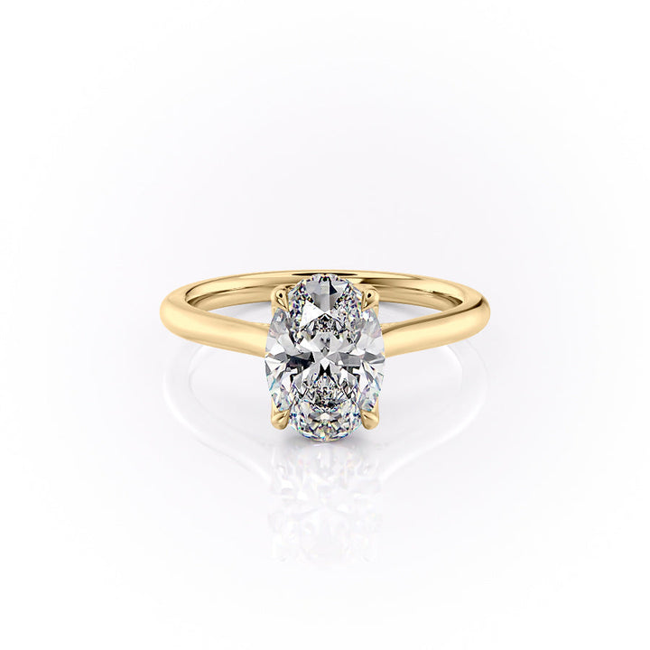 The Maren Set With An Oval Lab Diamond-L'Amour Brilliance #material_gold