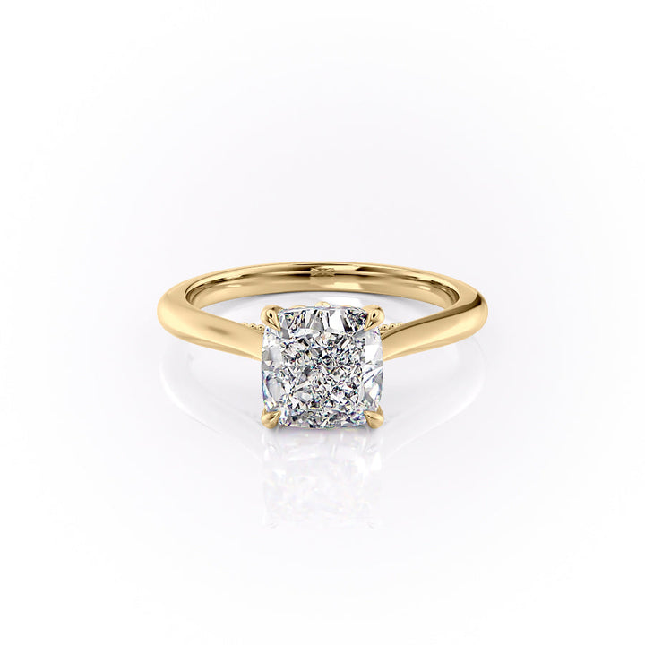 The Marlowe Set With A Cushion Lab Diamond-L'Amour Brilliance #material_gold